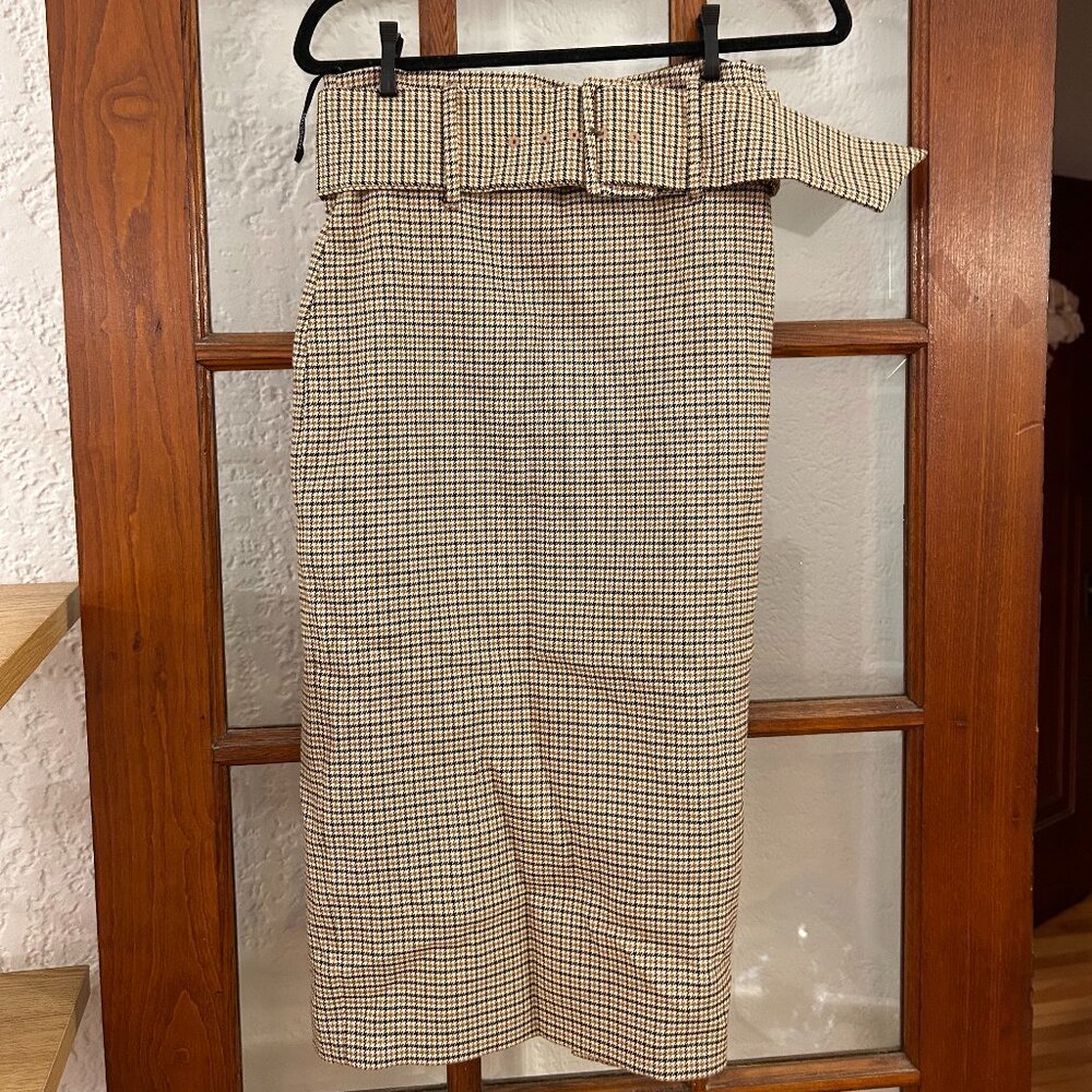 Chevron Zara high waisted skirt